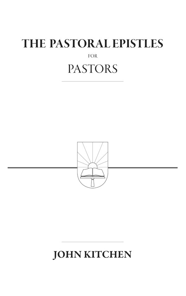Cover of The Pastoral Epistles for Pastors (paperback)
